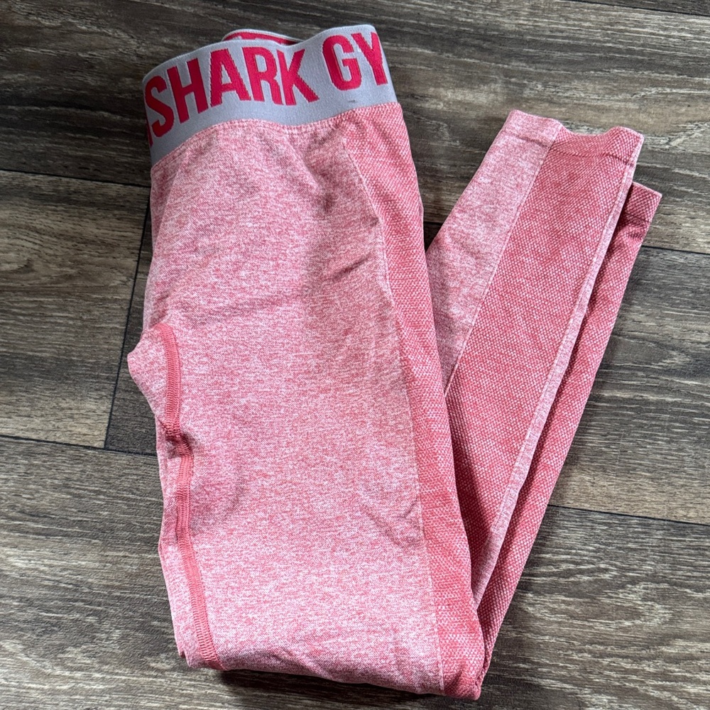 Gymshark Kids Heathered Pink Leggings